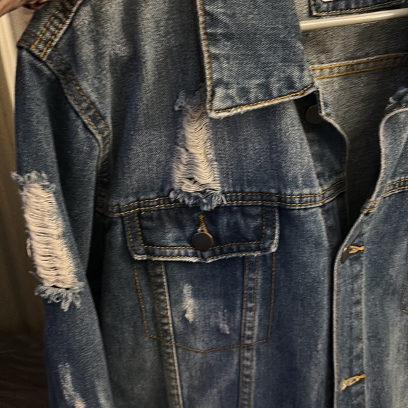 Custom Made Lion Jean Jacket - Picture 4 of 4